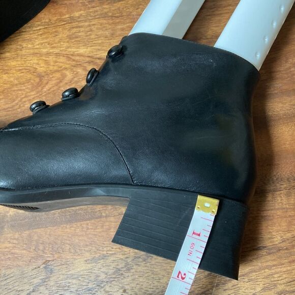 Women Leather Button Boots Size 10 - Picture 7 of 11